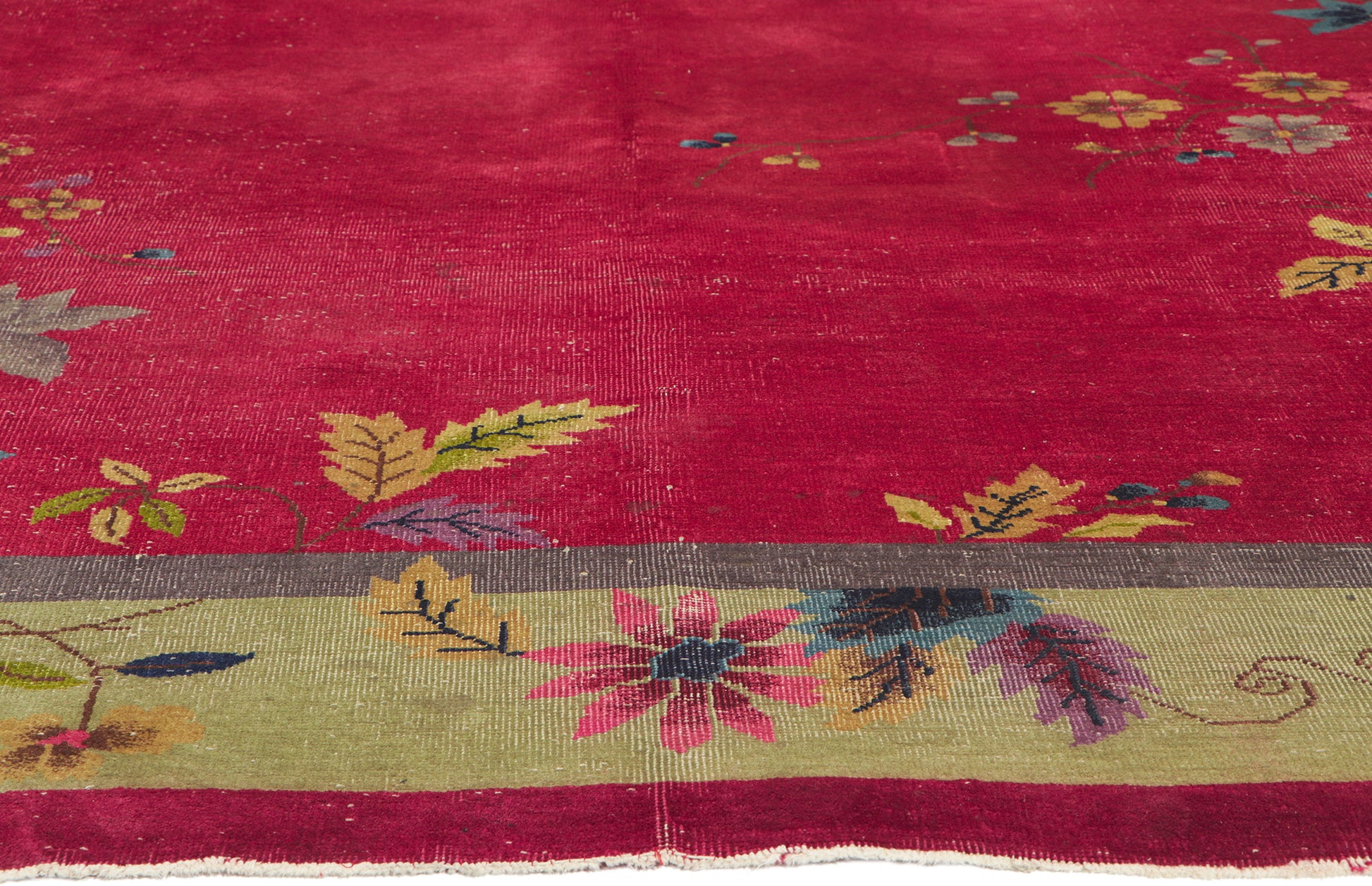 9 x 12 Antique Chinese Art Deco Rug 78317