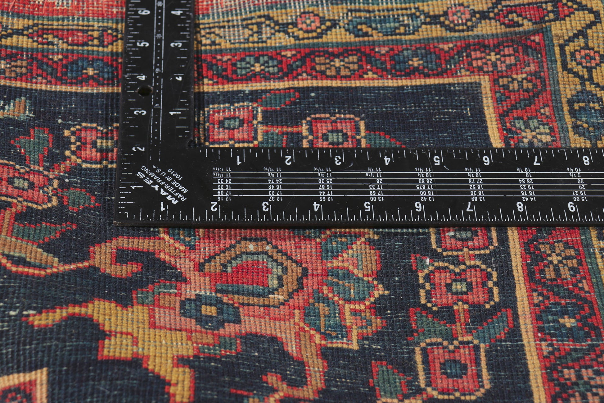 9 x 12 Antique Persian Sarouk Mohajeran Rug 78460