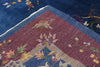 9 x 12 Antique Blue Chinese Art Deco Rug 77231