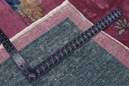 9 x 12 Antique Chinese Art Deco Rug 77629