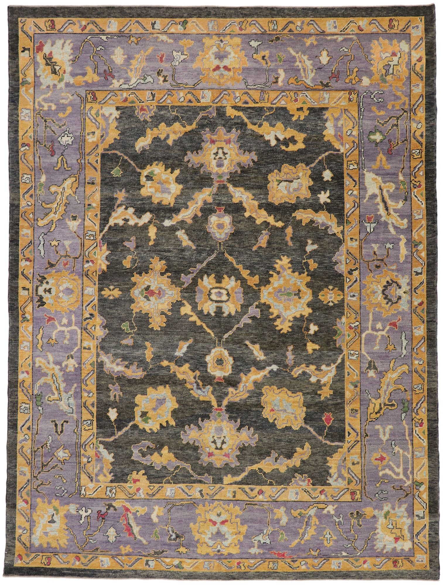 9 x 12 Colorful Turkish Oushak Rug 52168