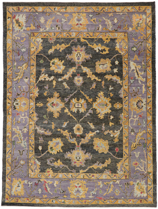 9 x 12 Colorful Turkish Oushak Rug 52168