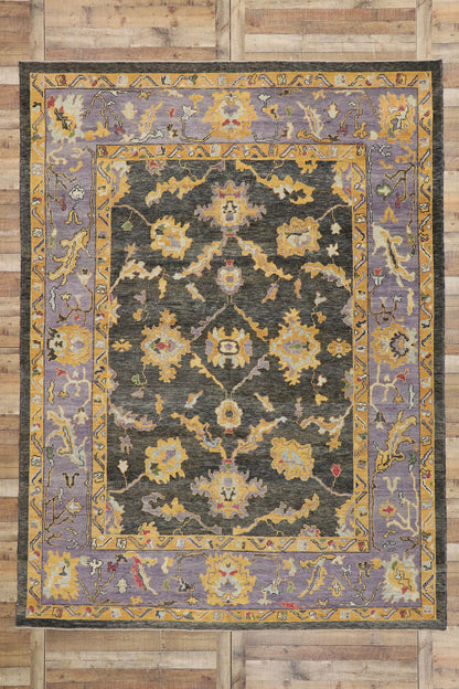 9 x 12 Colorful Turkish Oushak Rug 52168