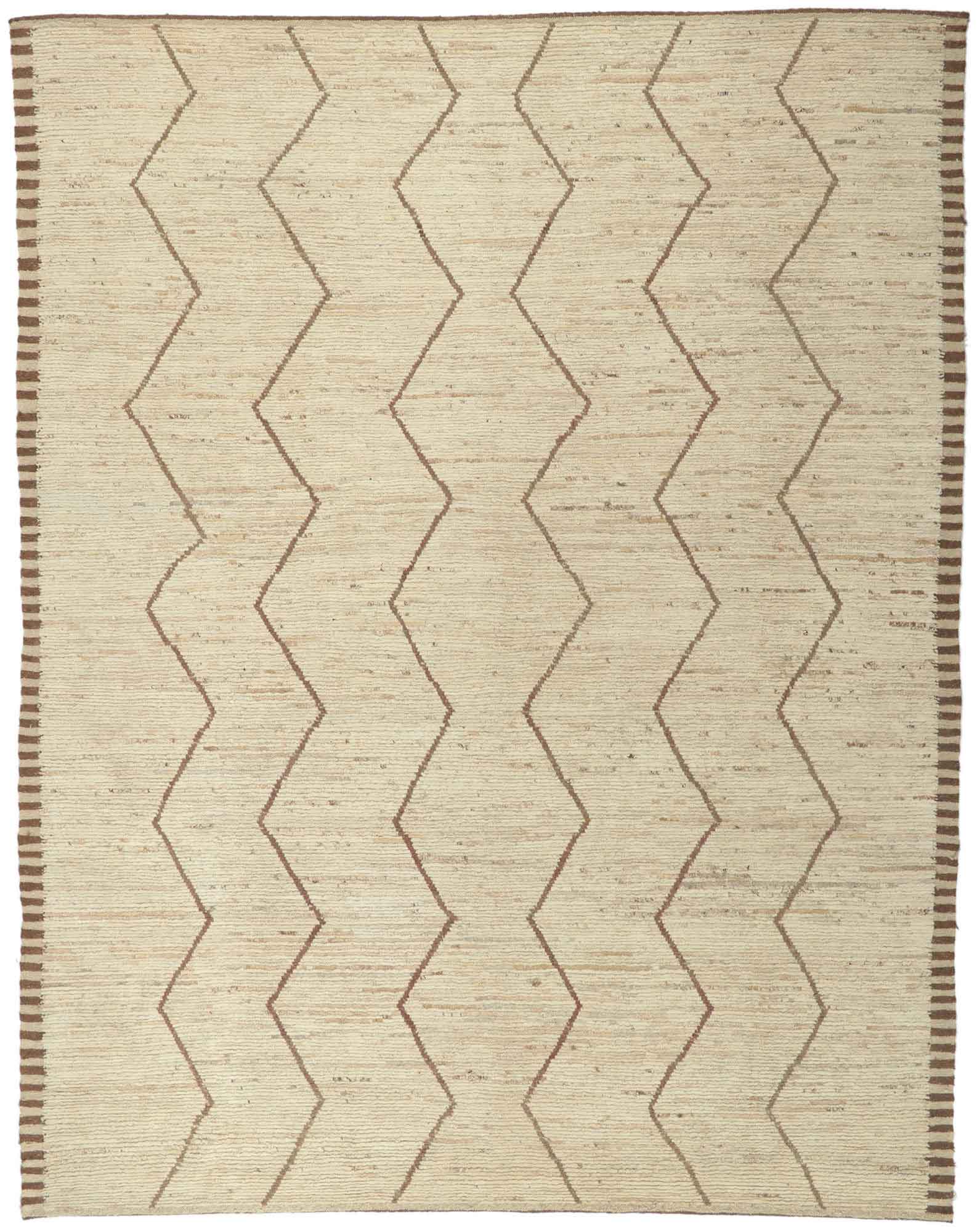 9 x 12 Earth-Tone Moroccan Rug 80808