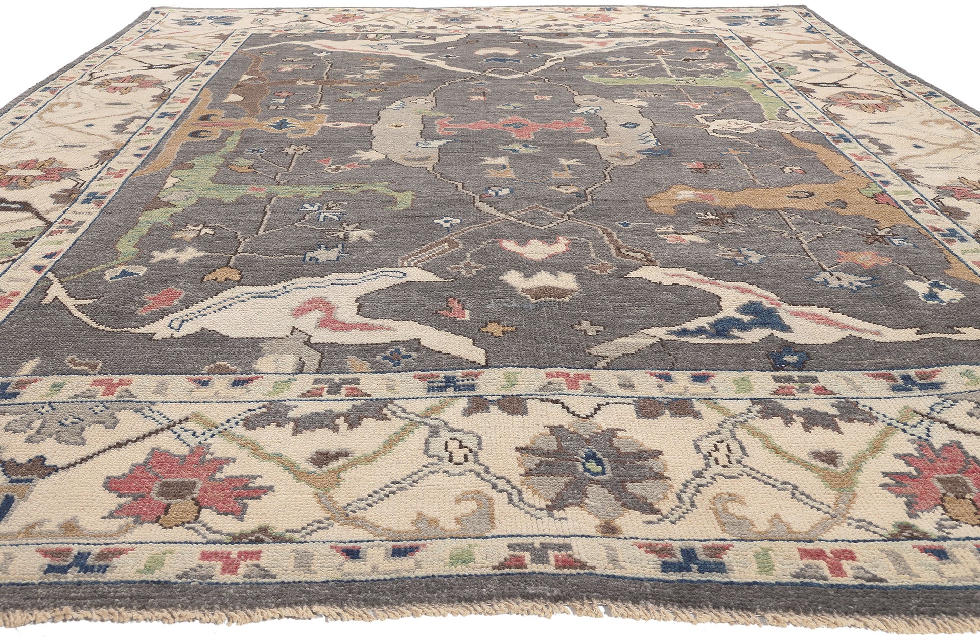 9 x 12 Modern Oushak Rug 80989