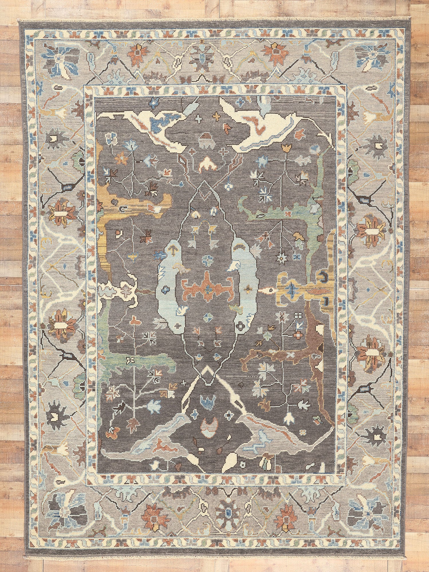 9 x 12 Modern Oushak Rug 80991