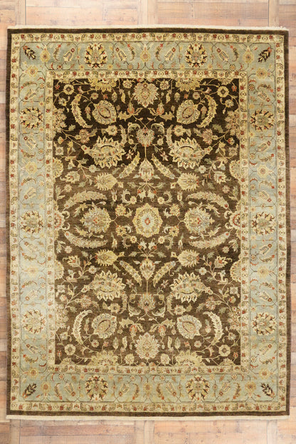 9 x 12 Vintage Earth-Tone Pakistani Rug 76772