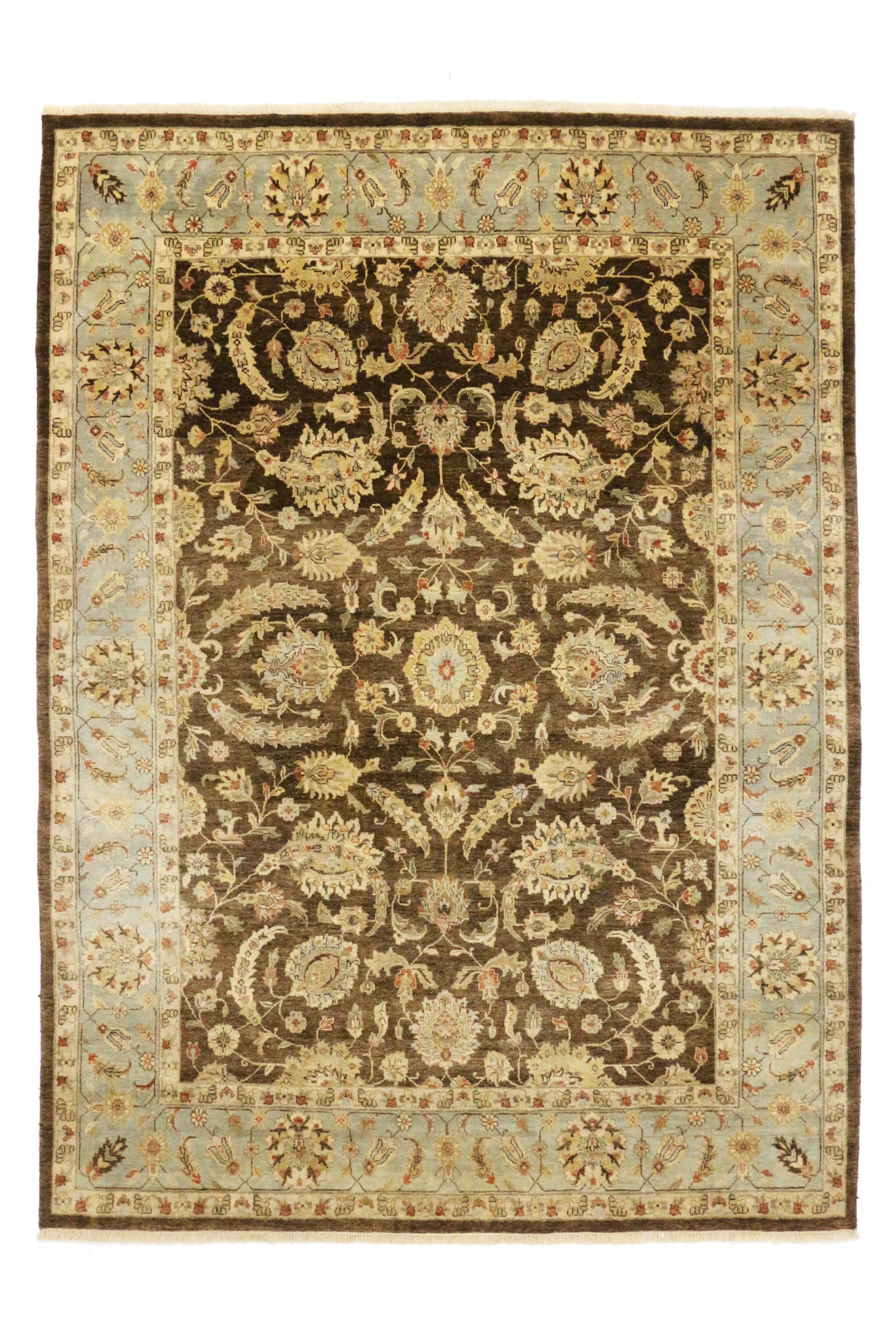 9 x 12 Vintage Earth-Tone Pakistani Rug 76772
