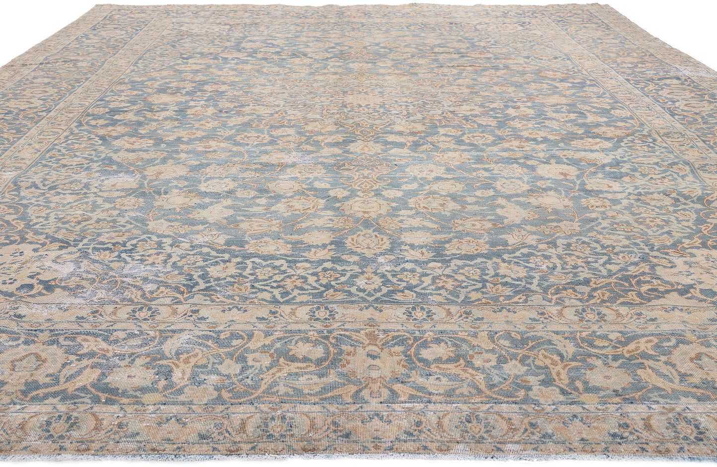 9 x 12 Antique Persian Tabriz Rug 61244