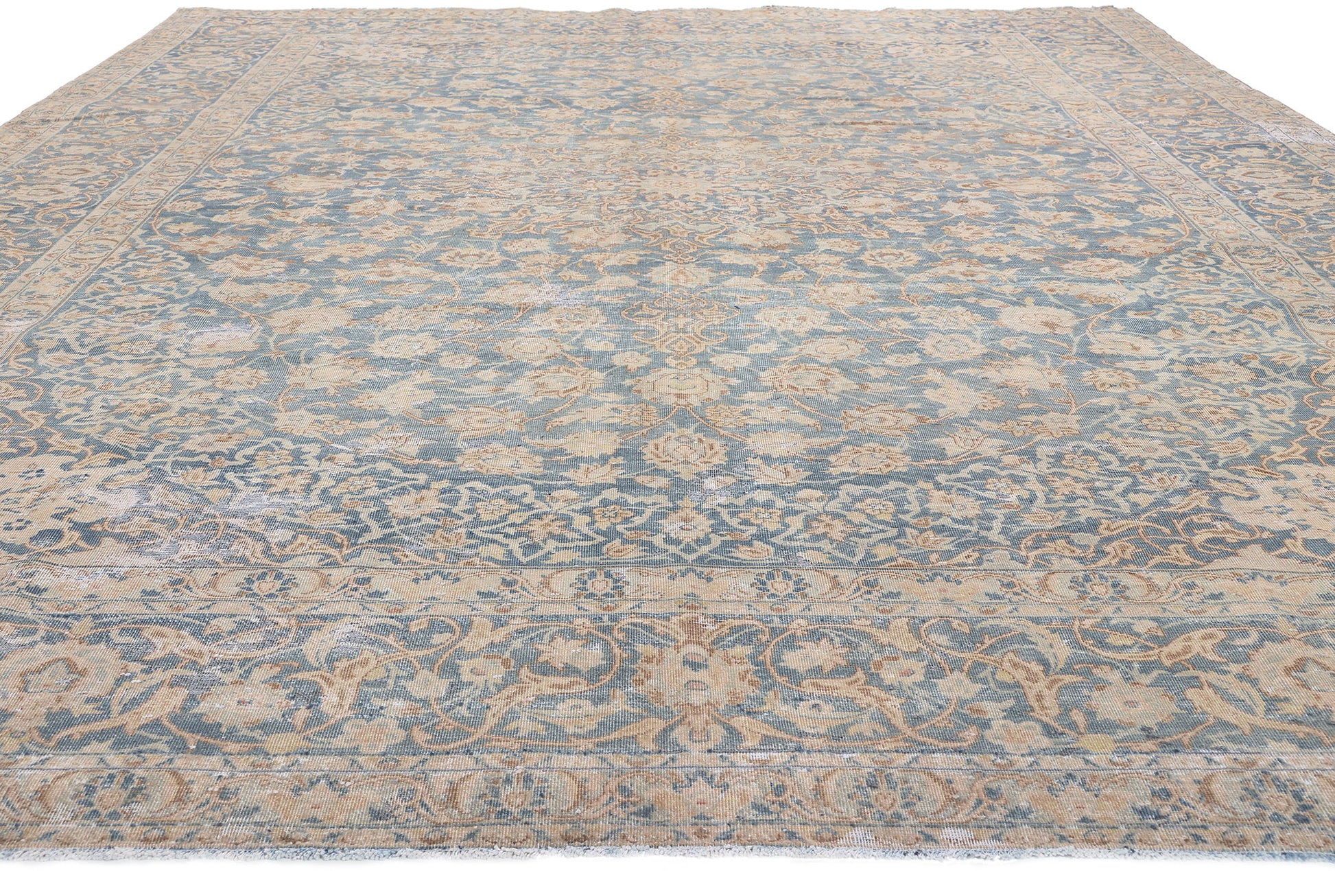 9 x 12 Antique Persian Tabriz Rug 61244