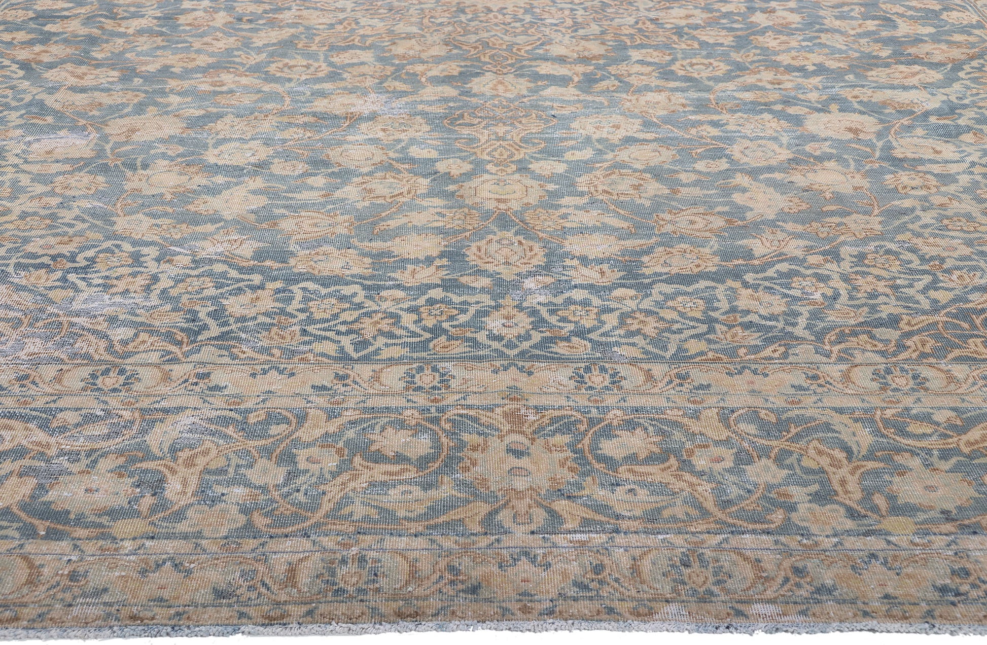 9 x 12 Antique Persian Tabriz Rug 61244