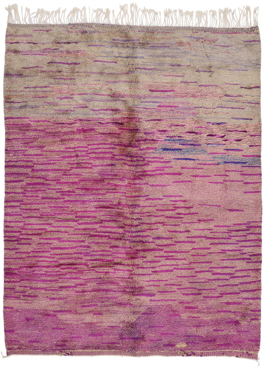 9 x 12 Modern Pink Beni Mrirt Moroccan Rug 21120