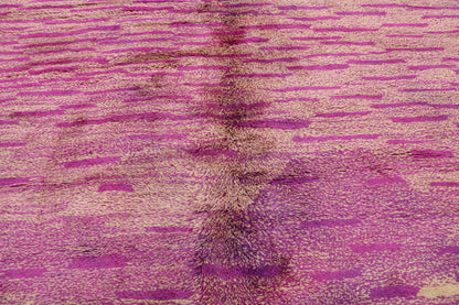 9 x 12 Modern Pink Beni Mrirt Moroccan Rug 21120