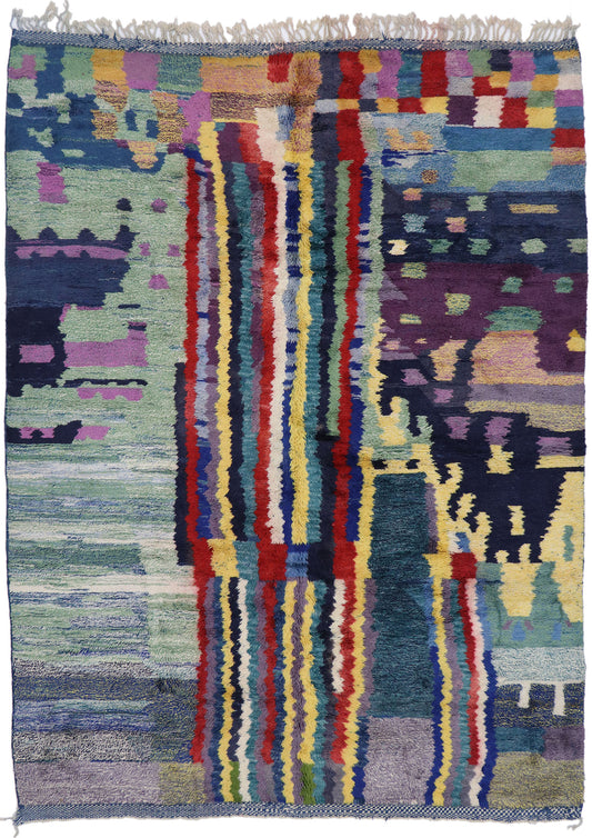 9 x 12 Modern Beni Mrirt Moroccan Rug 21139