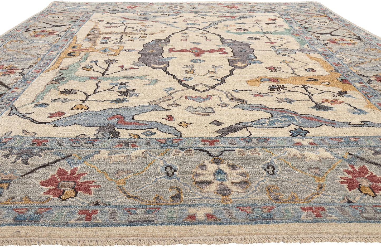9 x 12 Modern Oushak Rug 80986