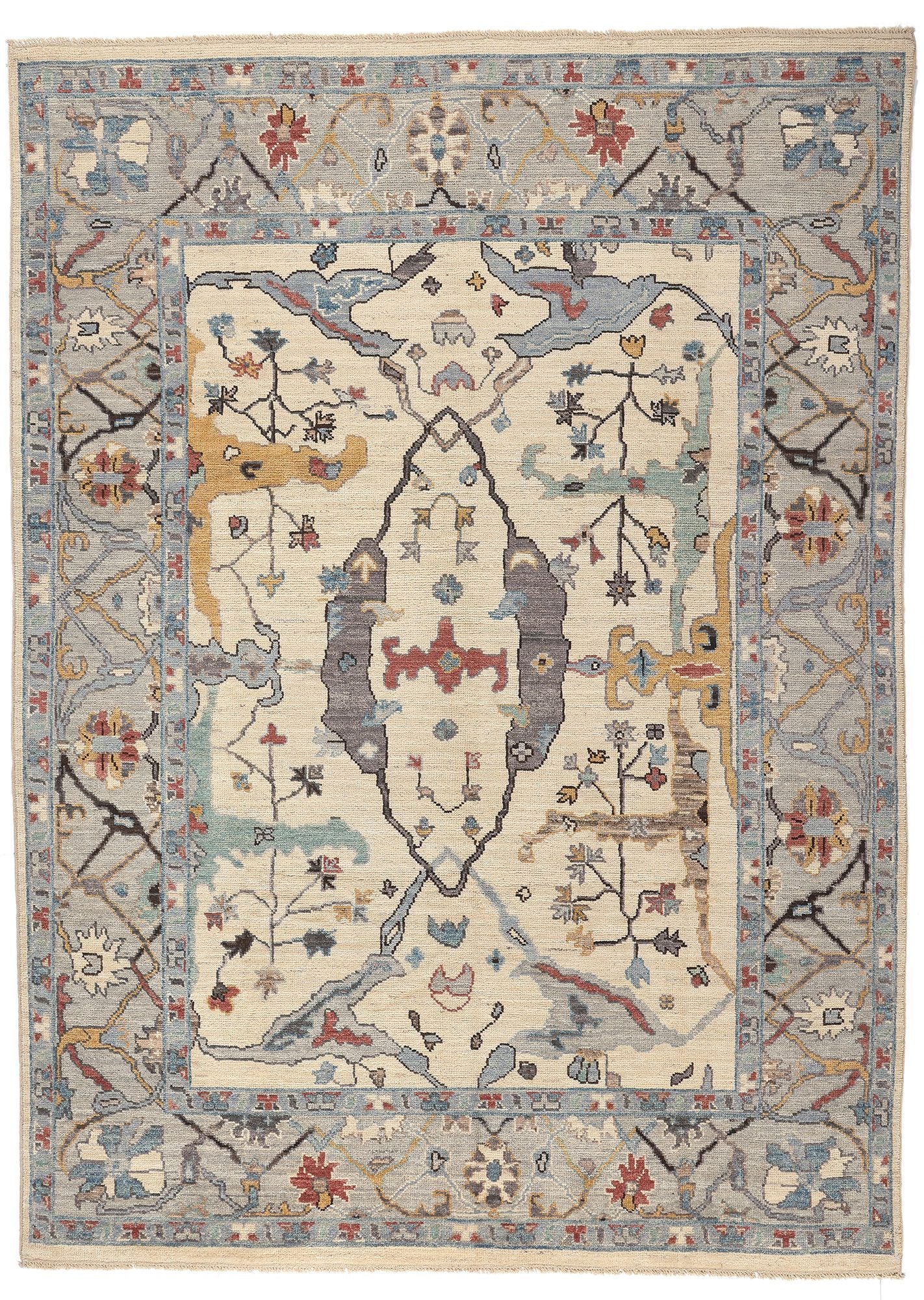 9 x 12 Modern Oushak Rug 80986