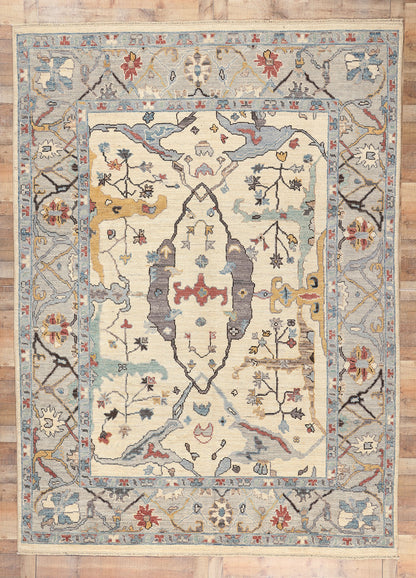9 x 12 Modern Oushak Rug 80986