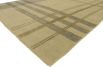 9 x 12 Neutral Plaid Tartan Rug 53198