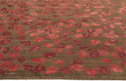9 x 12 Tibetan Wool and Silk Rug 78535