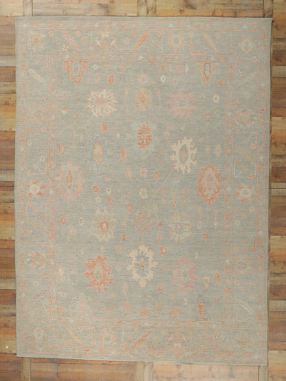 9 x 12 Vintage-Inspired Oushak Rug 80913