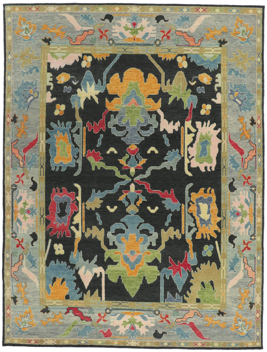 9 x 12 Colorful Oushak Rug 30886