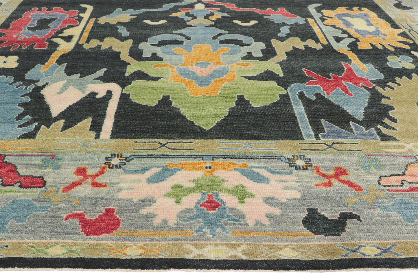9 x 12 Colorful Oushak Rug 30886
