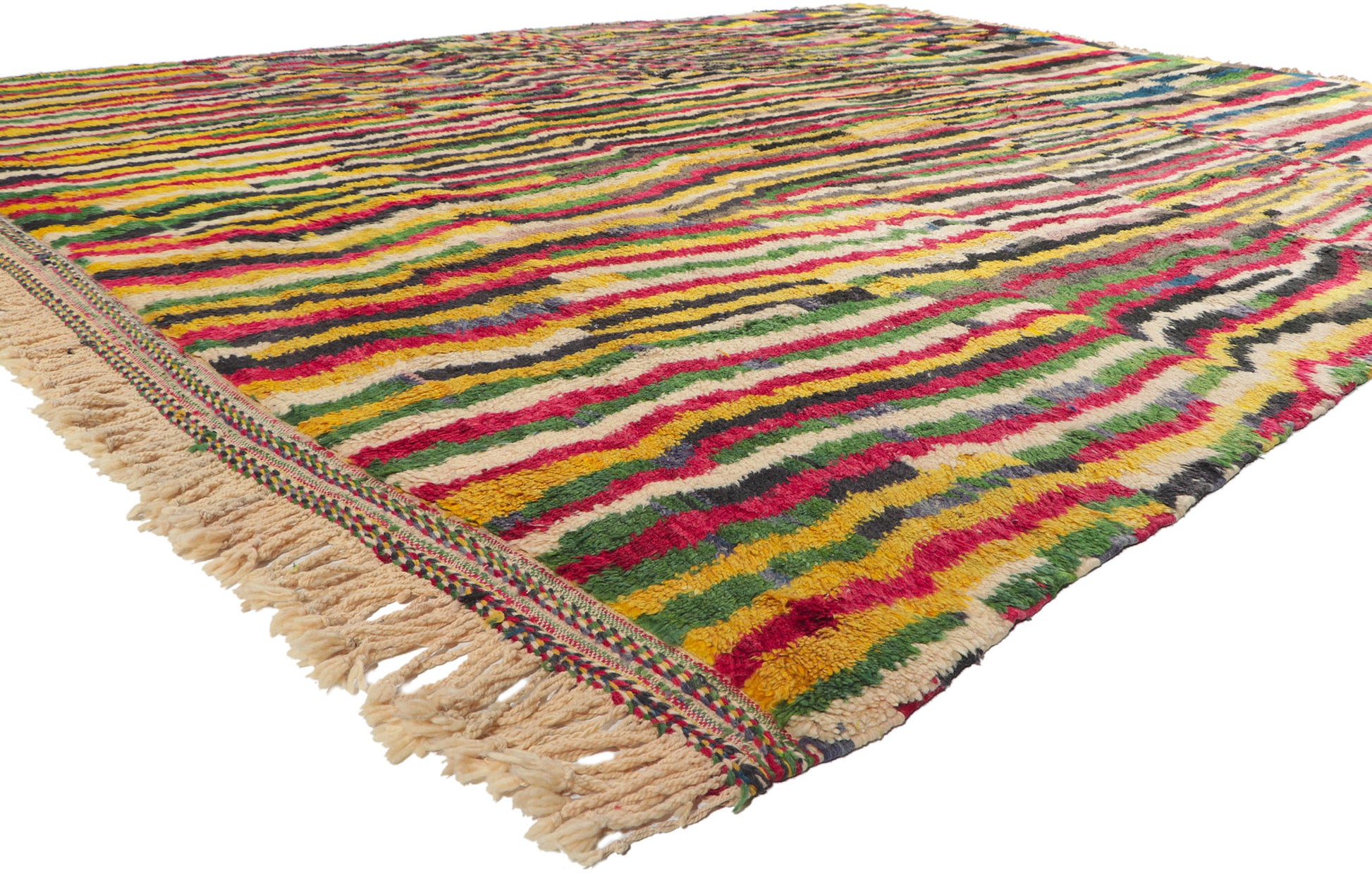 9 x 13 Colorful Beni Mrirt Moroccan Rug 20726