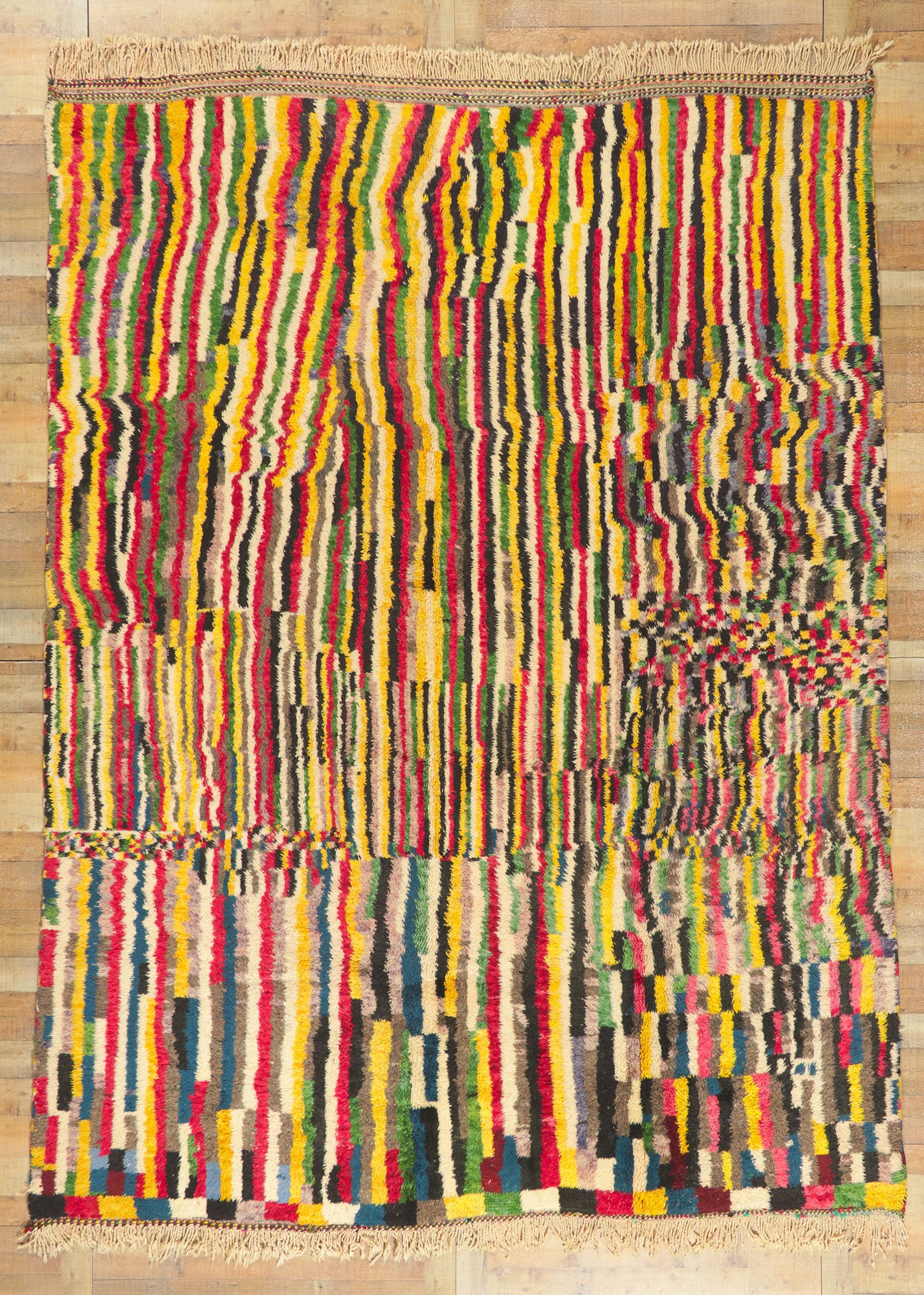9 x 13 Colorful Beni Mrirt Moroccan Rug 20726