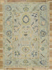 9 x 13 Pastel Turkish Oushak Rug 52913