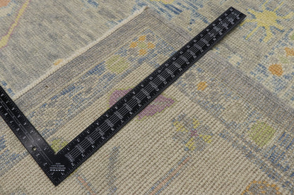 9 x 13 Colorful Turkish Oushak Rug 53606