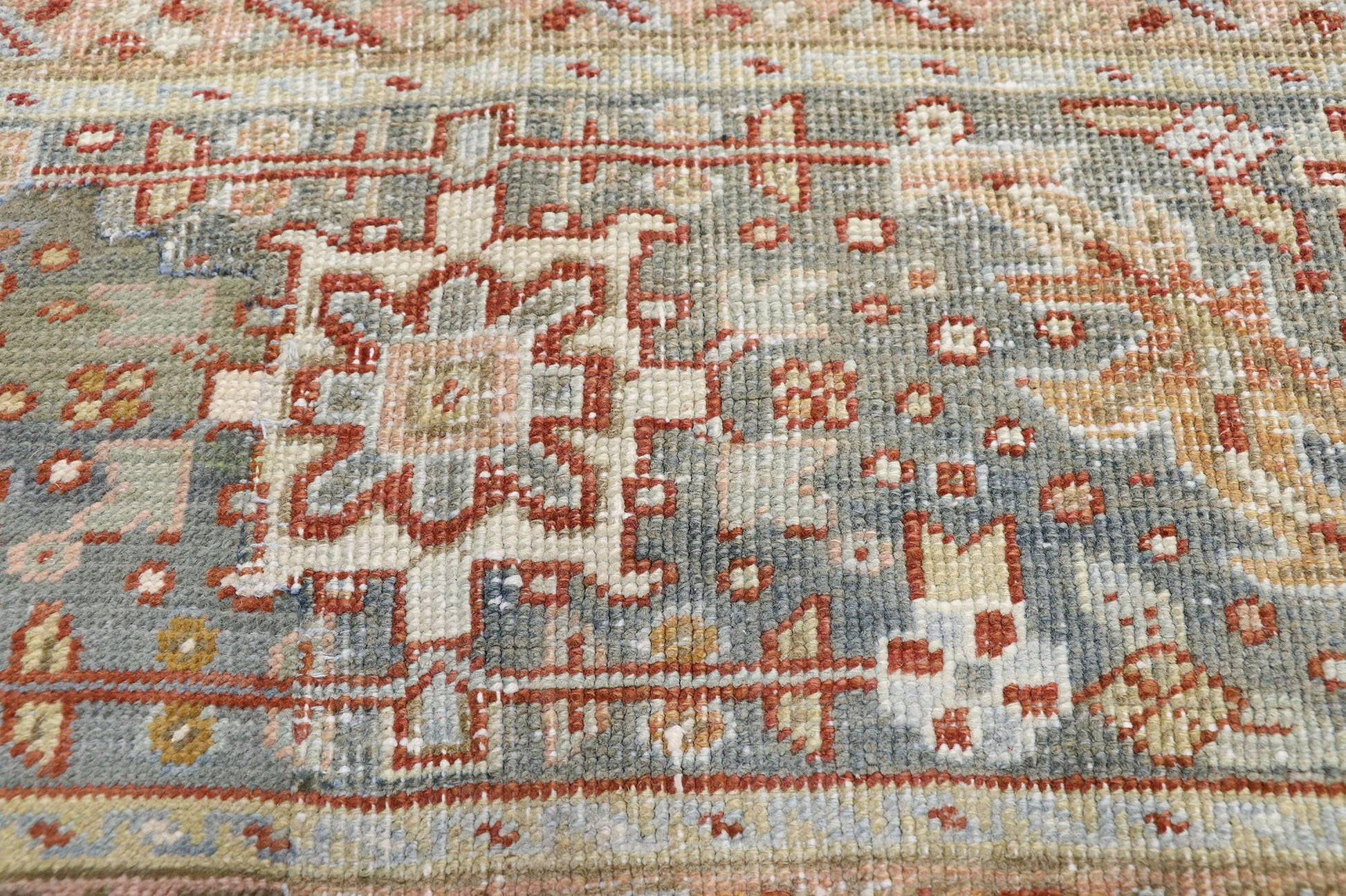 9 x 13 Antique Persian Heriz Rug 52634