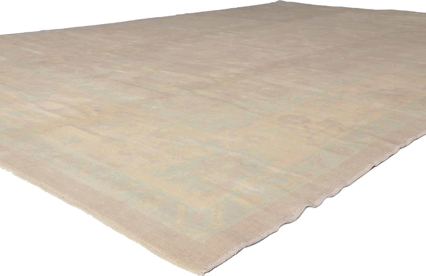 9 x 14 Muted Turkish Oushak Rug 53161