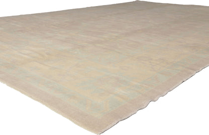 9 x 14 Muted Turkish Oushak Rug 53161