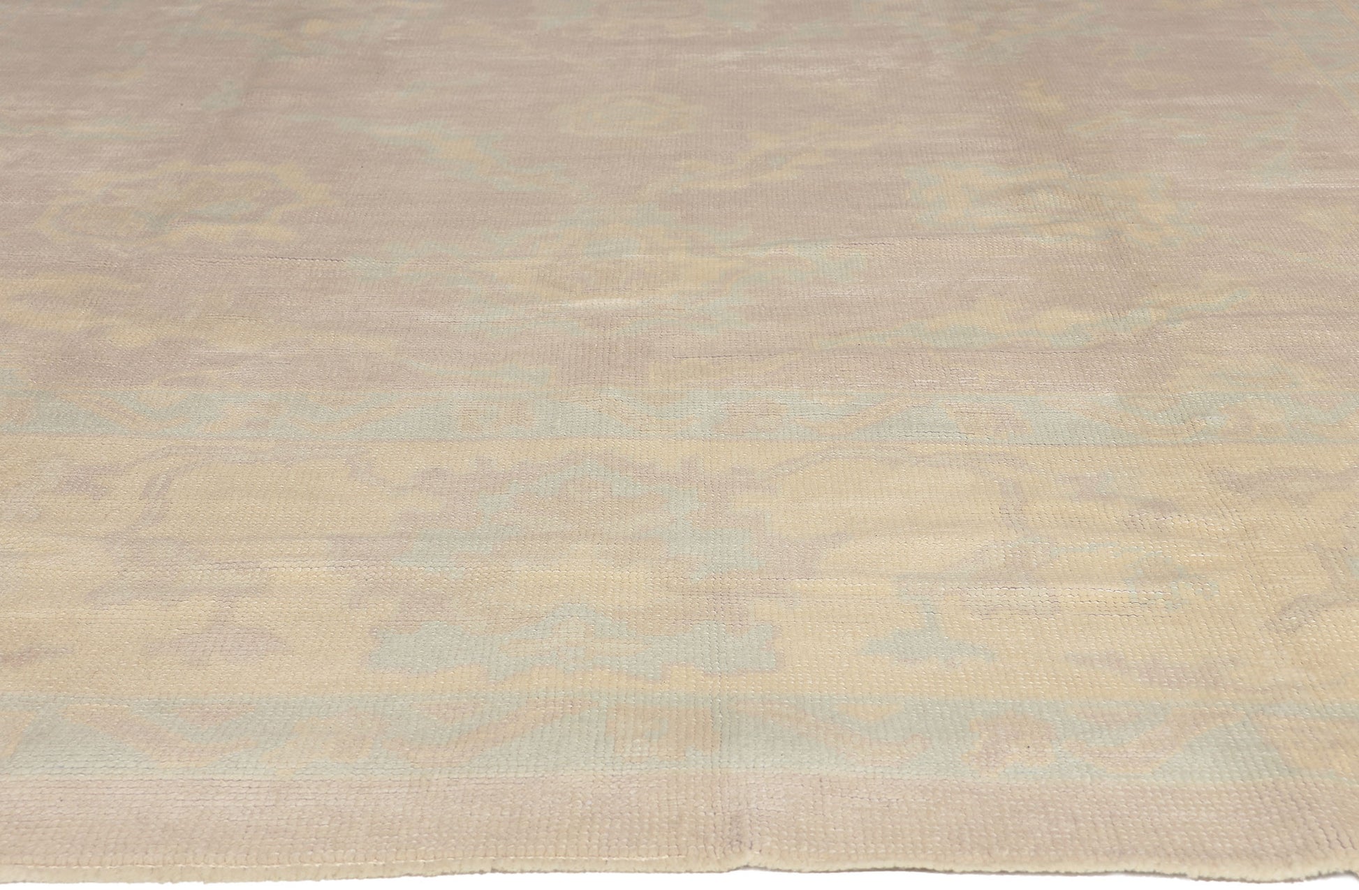 9 x 14 Muted Turkish Oushak Rug 53161