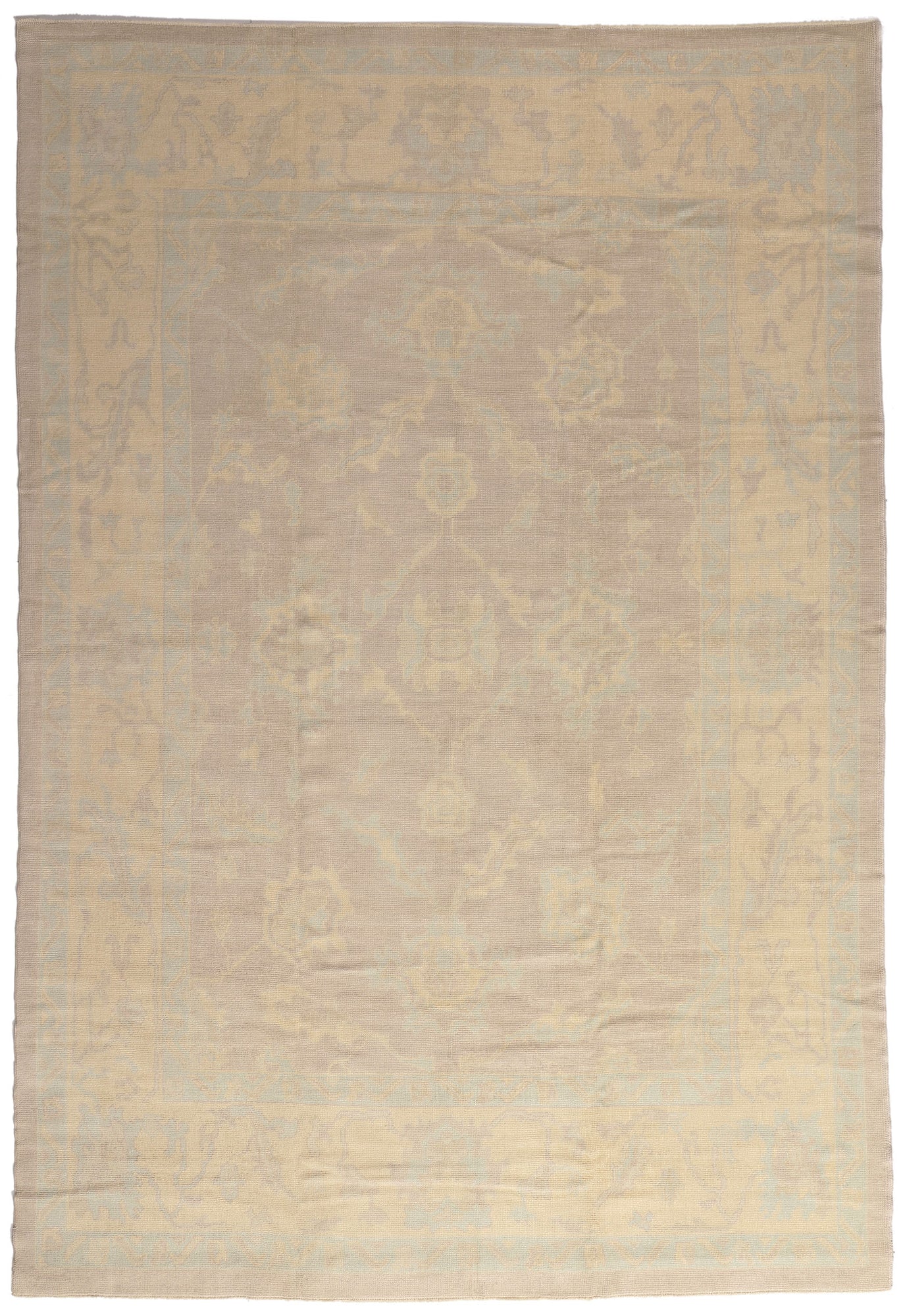 9 x 14 Muted Turkish Oushak Rug 53161