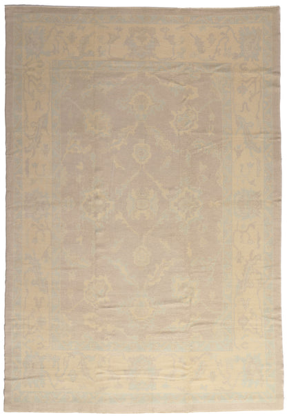 9 x 14 Muted Turkish Oushak Rug 53161
