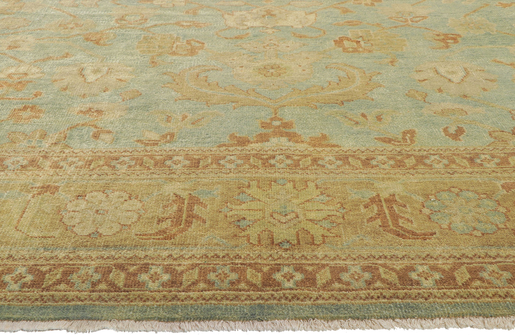 9 x 14 Vintage-Inspired Oushak Rug 30185
