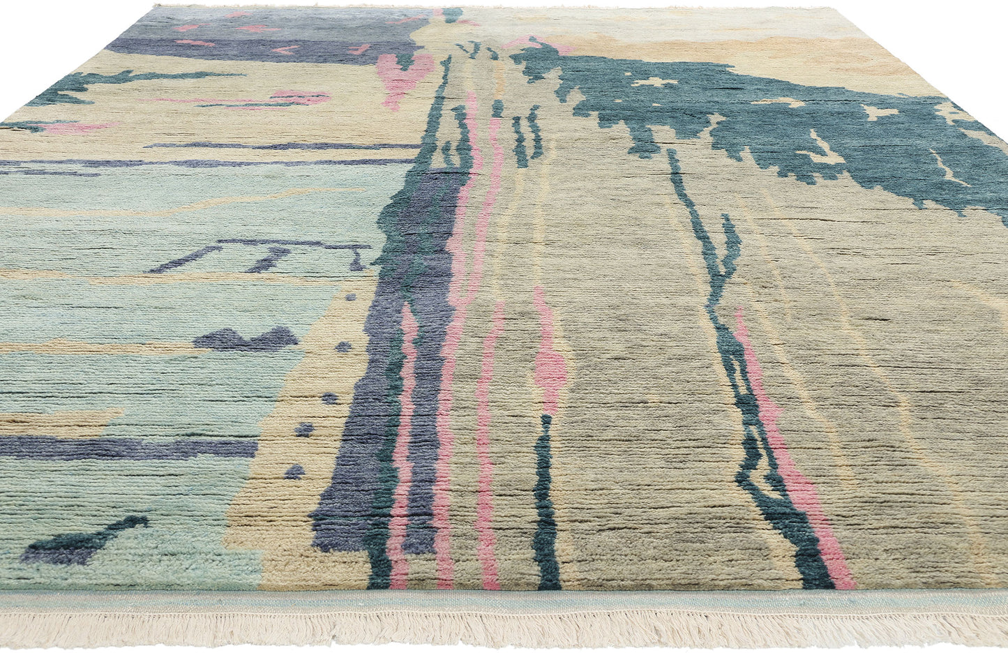 9 x 12 Abstract Biophilic Moroccan Rug 31275