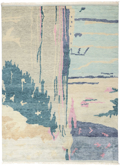 9 x 12 Abstract Biophilic Moroccan Rug 31275