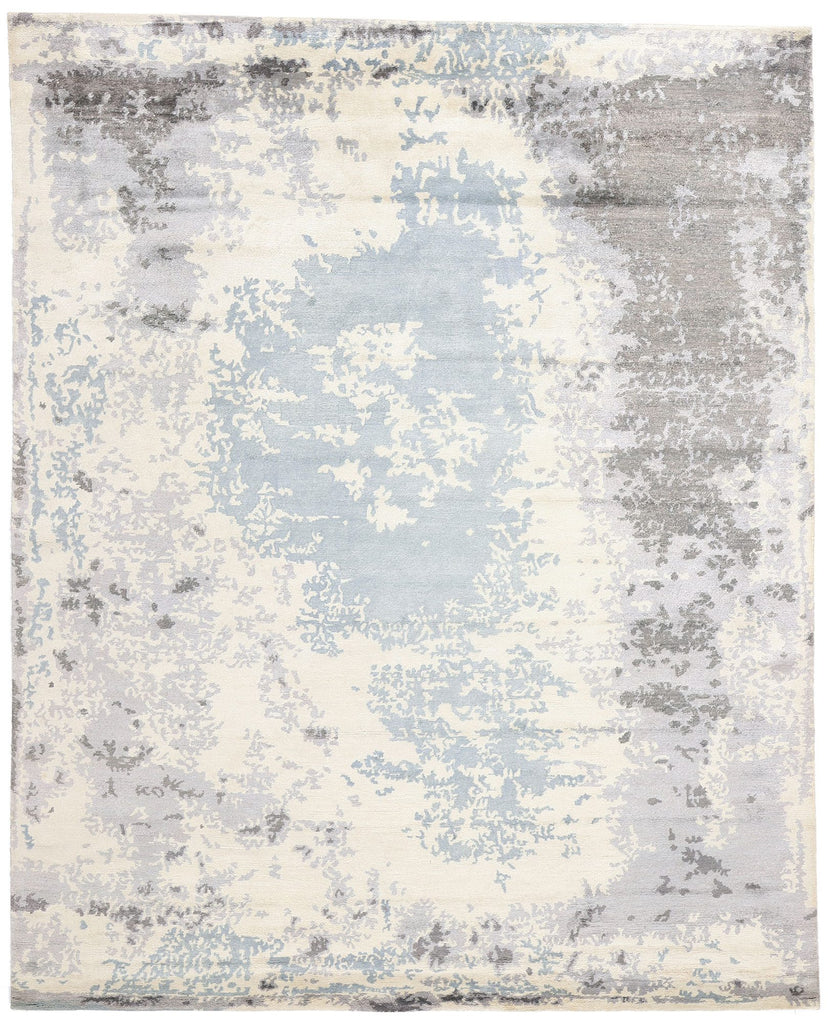 8 x 10 Contemporary Abstract Erased Damask Rug 31137
