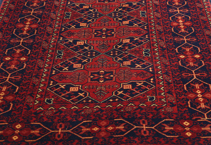 3 x 10 Vintage Afghan Baluch Rug 77009