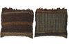 1 x 1 Antique Afghan Rug Pillow 74587