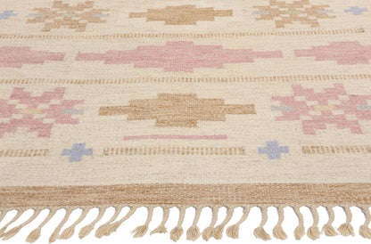 5 x 8 Anna Johanna Angstrom Vintage Swedish Rollakan Rug 78833