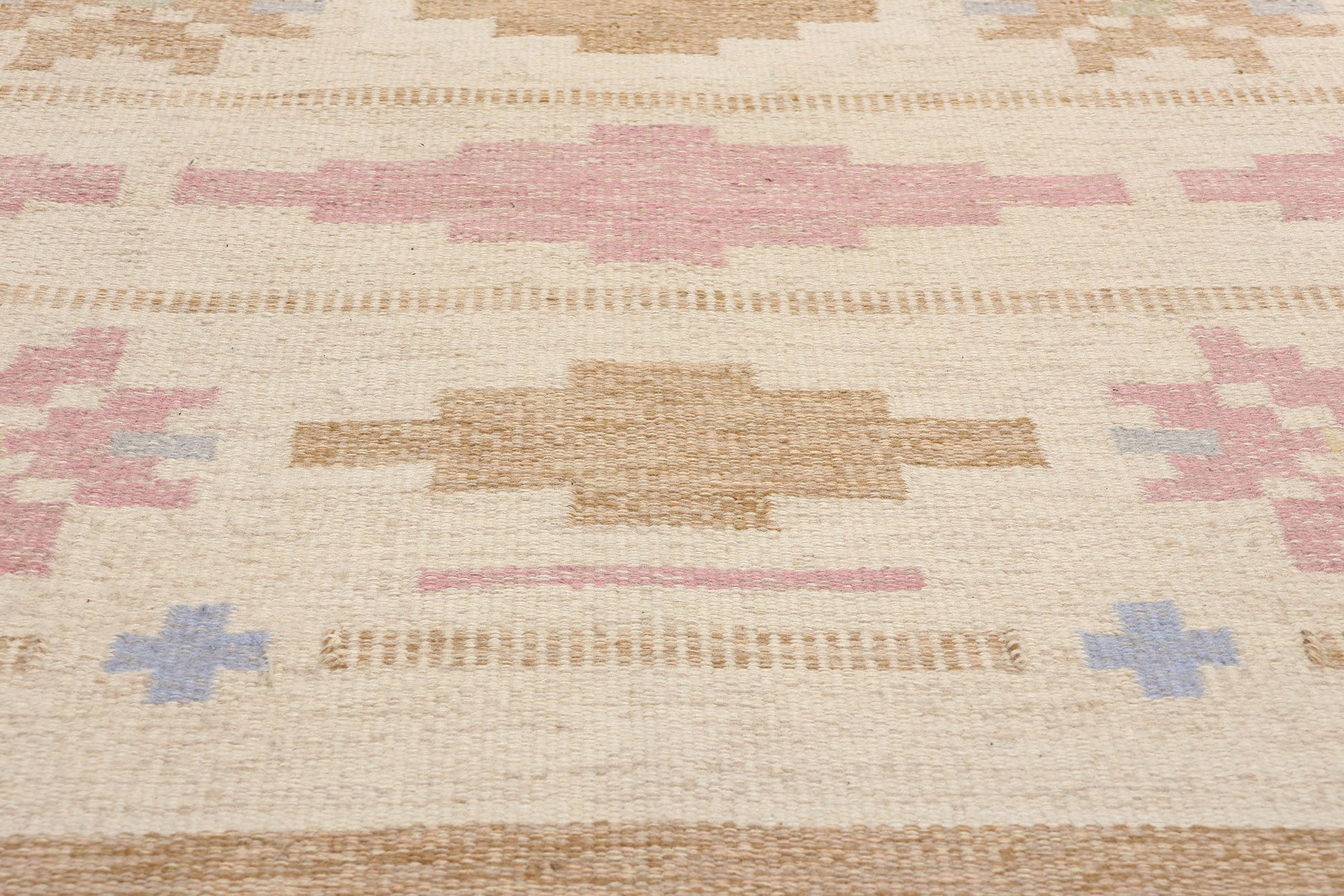 5 x 8 Anna Johanna Angstrom Vintage Swedish Rollakan Rug 78833