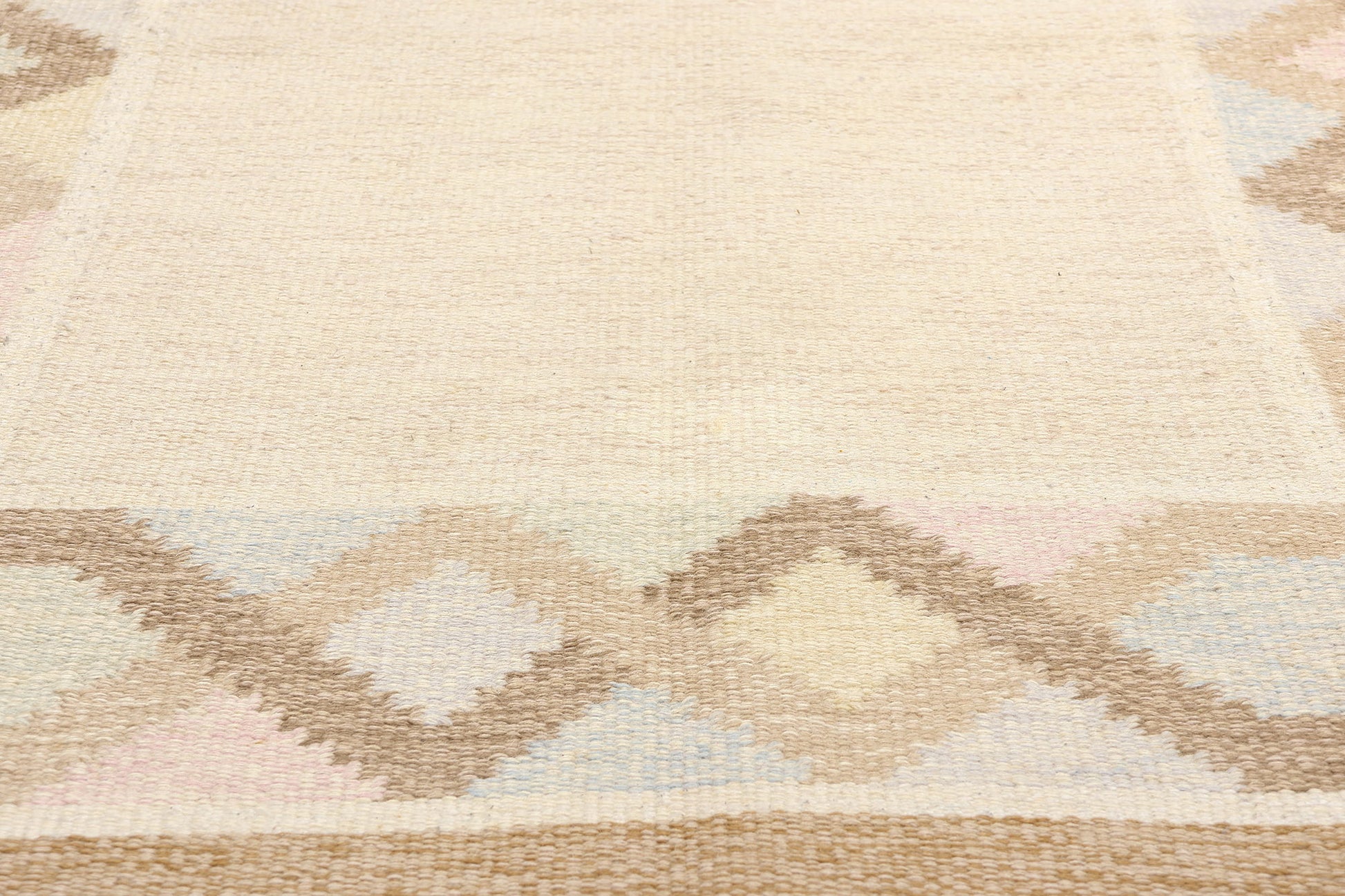 4 x 7 Anna Johanna Angstrom Vintage Swedish Rollakan Rug 78254