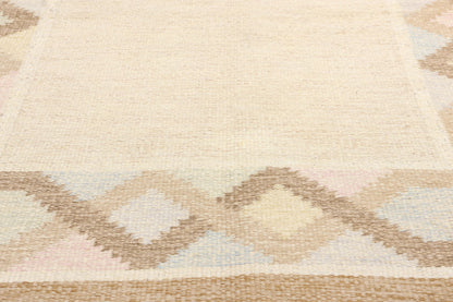 4 x 7 Anna Johanna Angstrom Vintage Swedish Rollakan Rug 78254