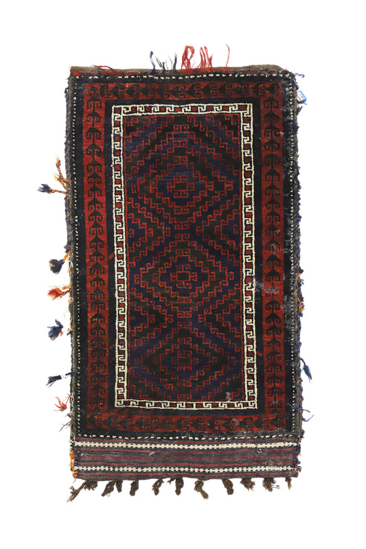 2 x 4 Antique Afghan Pushti Bag 76631