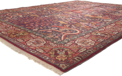 9 x 11 Antique Indian Agra Rug 74662