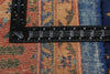 11 x 17 Antique Blue Indian Agra Rug 90027