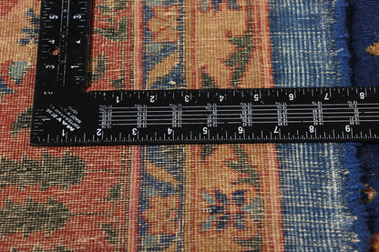 11 x 17 Antique Blue Indian Agra Rug 90027